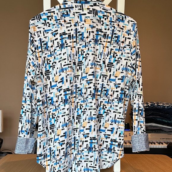 Robert Graham men's long sleeve, button-down shirt - Picture 2 of 4